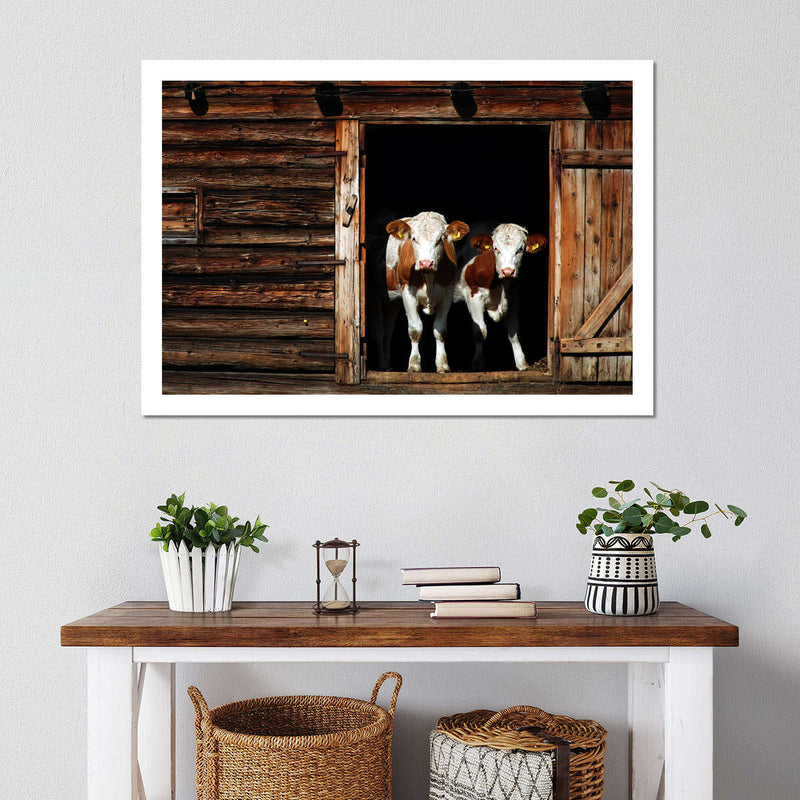 Pair Of Cows Wall Art