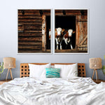 Pair Of Cows Wall Art