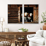 Pair Of Cows Wall Art
