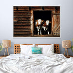 Pair Of Cows Wall Art