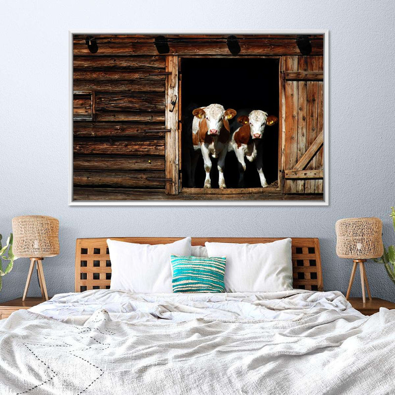 Pair Of Cows Wall Art