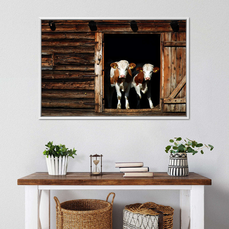 Pair Of Cows Wall Art