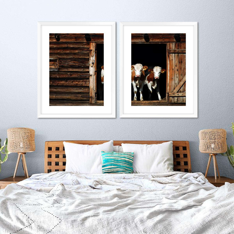 Pair Of Cows Wall Art