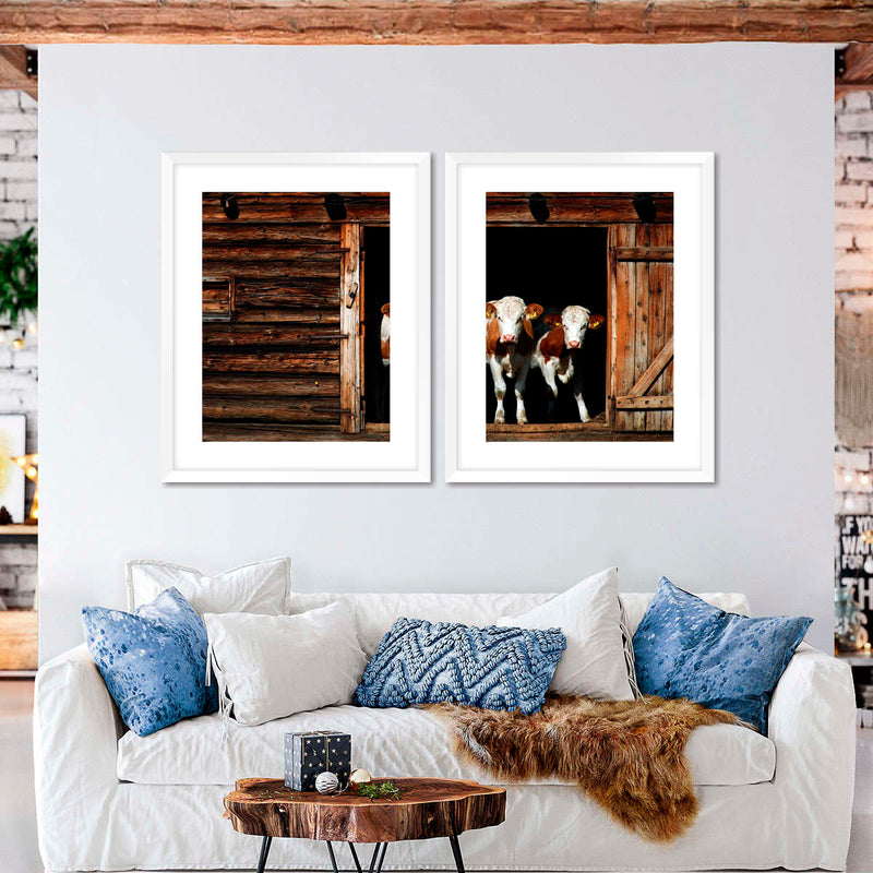 Pair Of Cows Wall Art