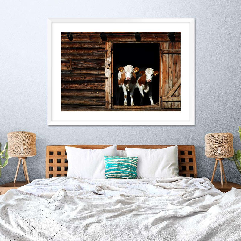 Pair Of Cows Wall Art