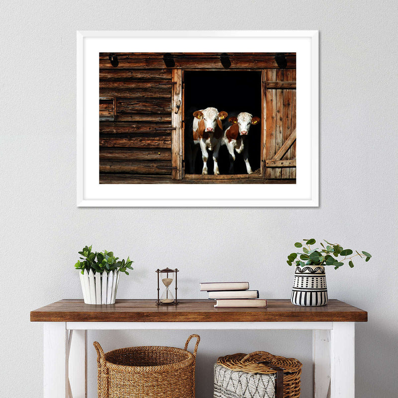 Pair Of Cows Wall Art