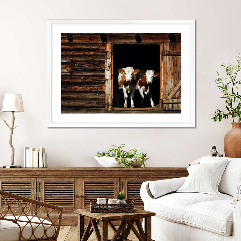Pair Of Cows Wall Art