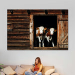 Pair Of Cows Wall Art