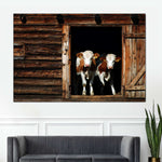 Pair Of Cows Wall Art