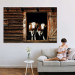 Pair Of Cows Wall Art