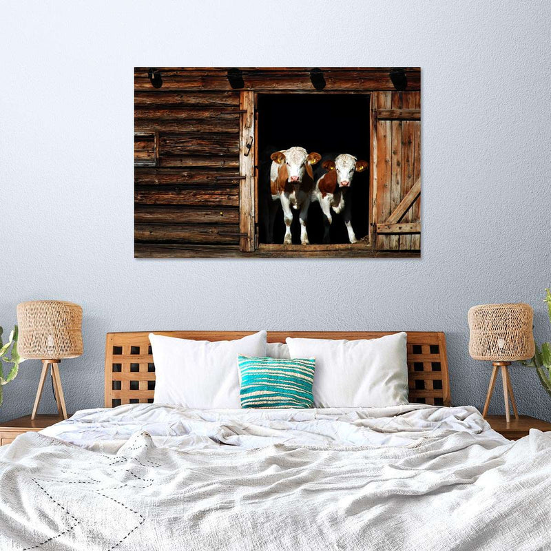 Pair Of Cows Wall Art