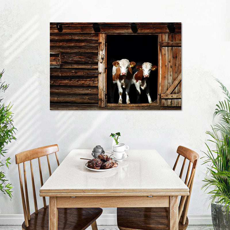 Pair Of Cows Wall Art