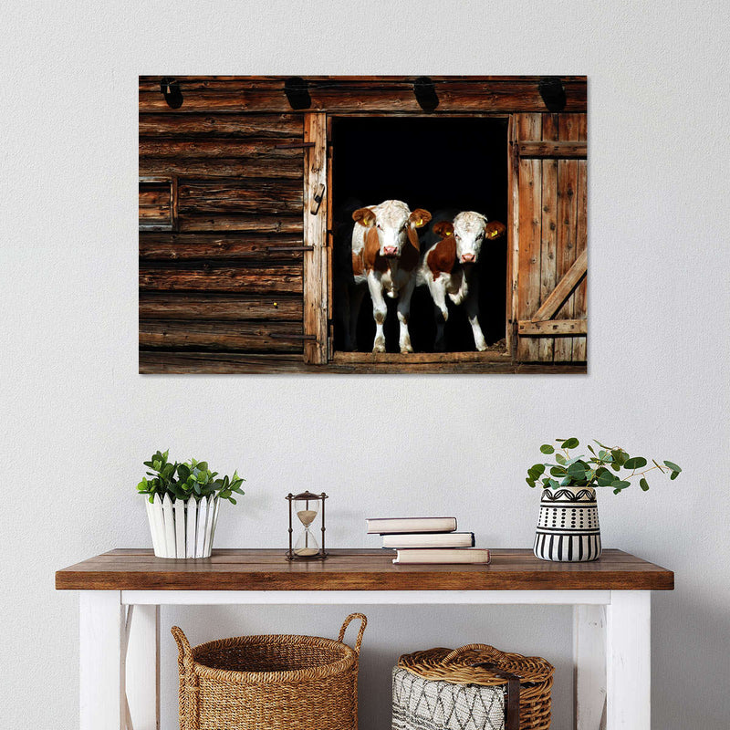 Pair Of Cows Wall Art