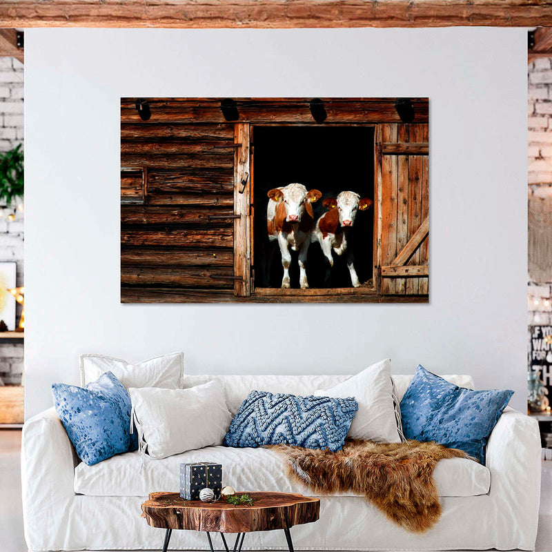 Pair Of Cows Wall Art