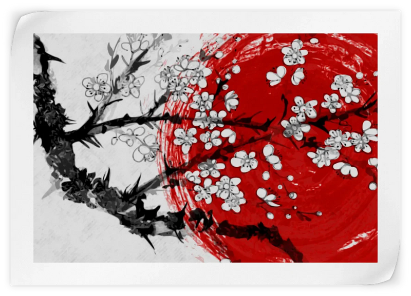 Japan Cherry Blossom Wall Art
