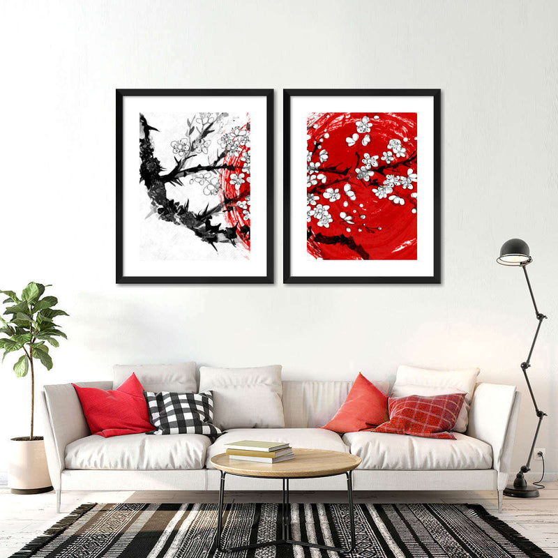 Japan Cherry Blossom Wall Art