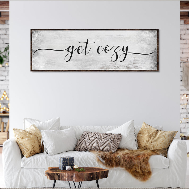 Get Cozy Canvas Wall Art