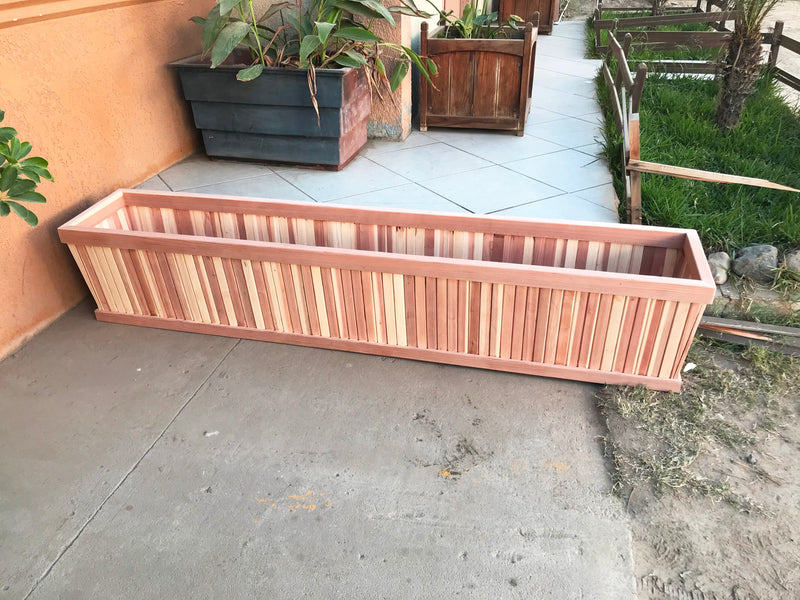 San Clemente Tapered Redwood Planter Box