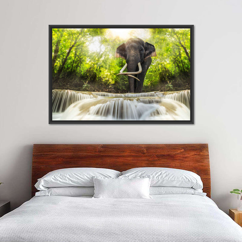 Waterfall Elephant Wall Art