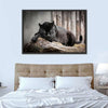 Lounging Black Panther Wall Art