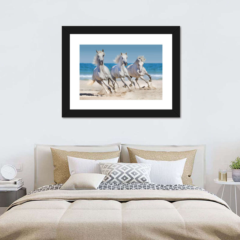 Wild Beach Horses Wall Art