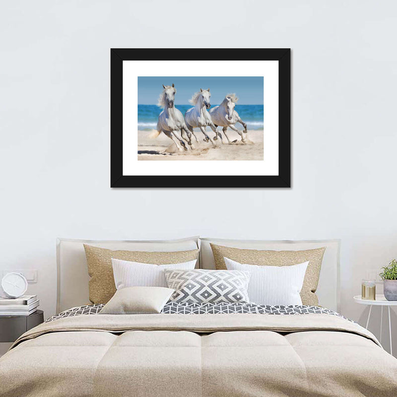 Wild Beach Horses Wall Art