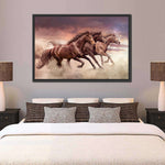 Three Running Horses Wall Art