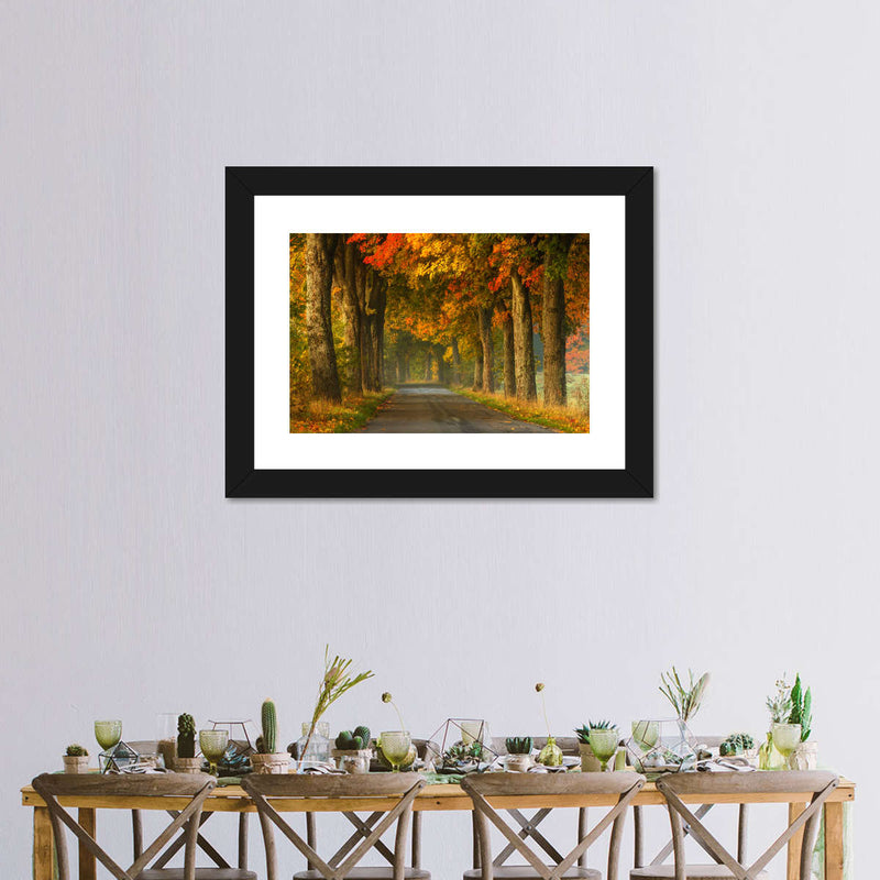 Polish Autumn Road Wall Art