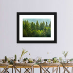 Lush Green Pine Trees Wall Art
