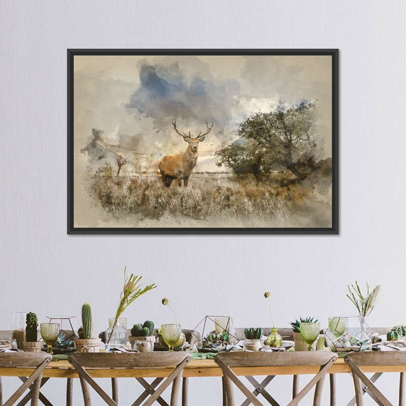 Vintage Stag Wall Art