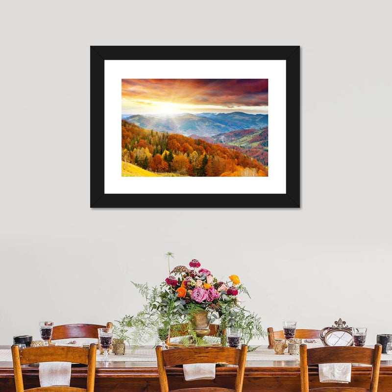 Mountain With Trees Wall Art
