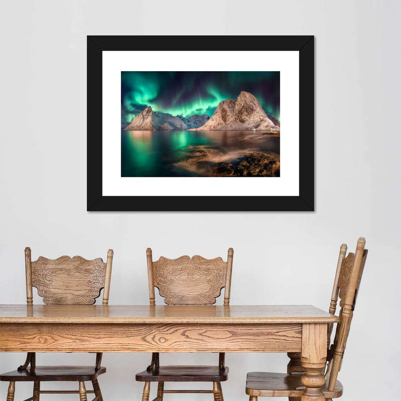 Swirling Moskenes Aurora Wall Art