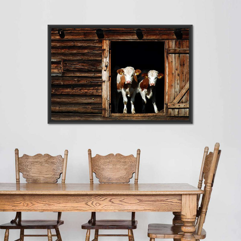 Pair Of Cows Wall Art