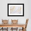 White And Gold Abstract Wall Art