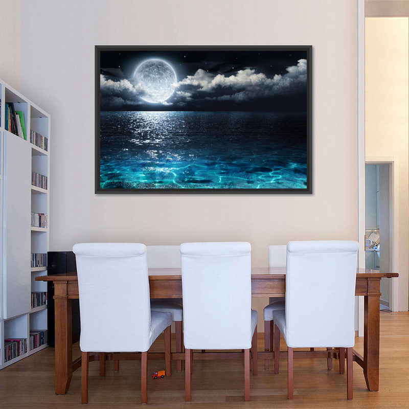 Romantic Full Moon Wall Art