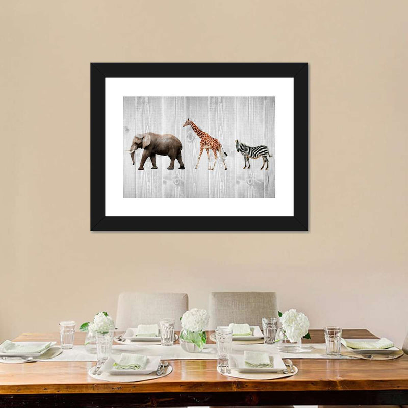 Wooden Safari Wall Art