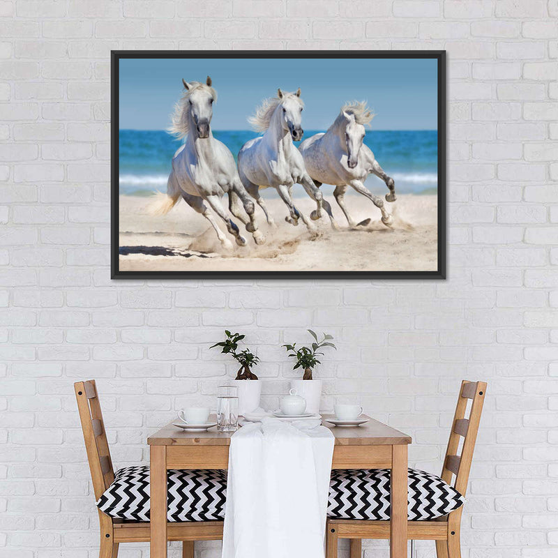 Wild Beach Horses Wall Art