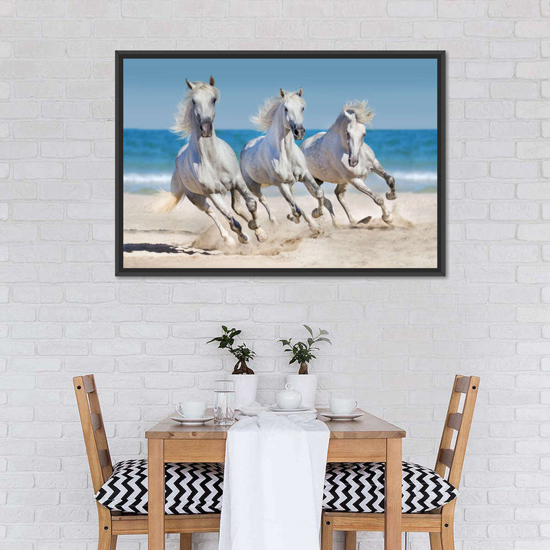 Wild Beach Horses Wall Art