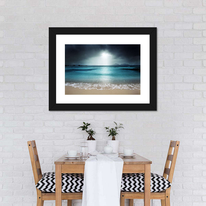 La Digue Island Evening Sky Wall Art