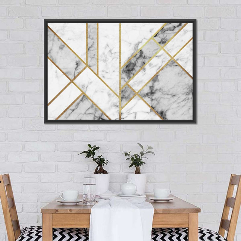 Marble Texture Geometric Abstract Wall Art