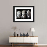 Three White Horses Wall Art
