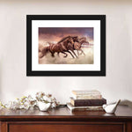 Three Running Horses Wall Art