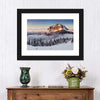 Snow Mountain Sunset Wall Art
