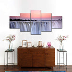 Sunset At Victoria Falls Wall Art
