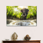Waterfall Elephant Wall Art