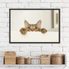 Peeking Young Cat Wall Art
