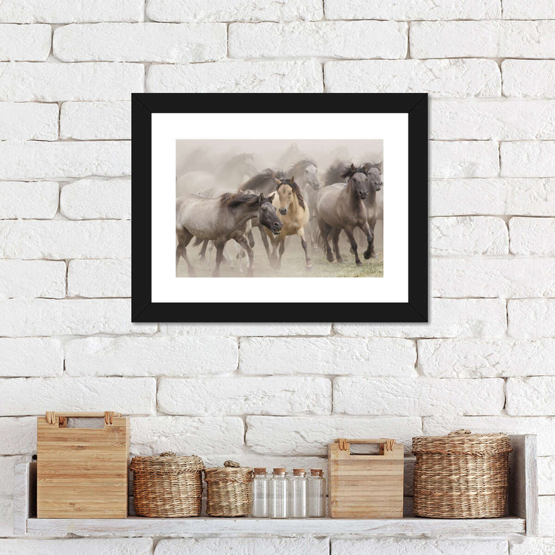 Wild Horse Stampede Wall Art