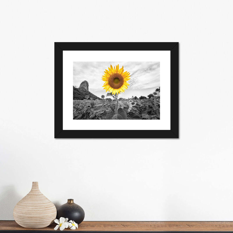 Pop Golden Sunflower Wall Art