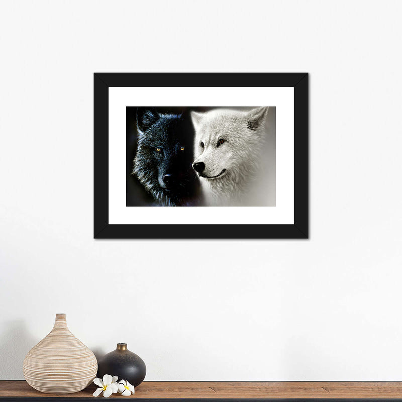 Tale Of Two Wolves Wall Art