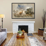 Vintage Stag Wall Art